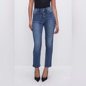 Good American Good Legs Straight Compression Jeans as 6/28